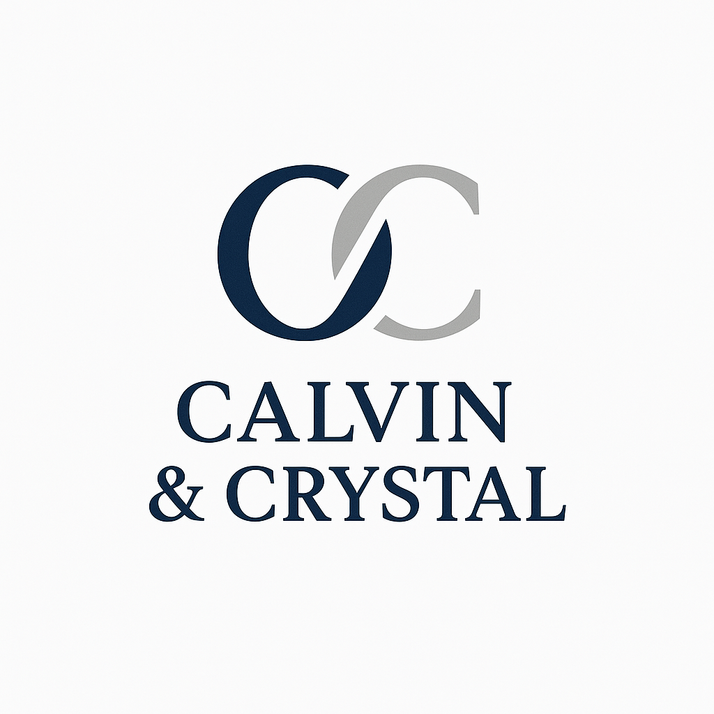 Calvin & Crystal Logo